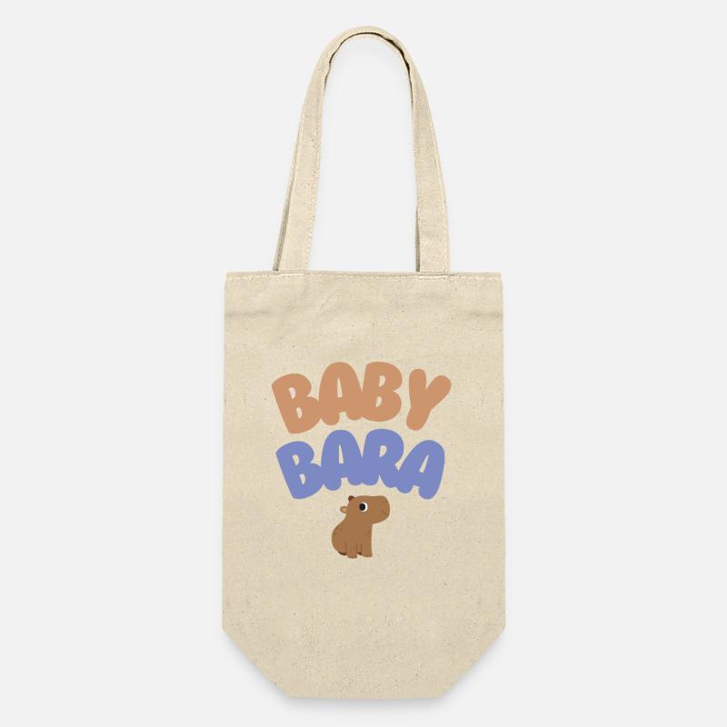 Baby Bara Capybara - Geschenkbeutel für Flaschen - Natur