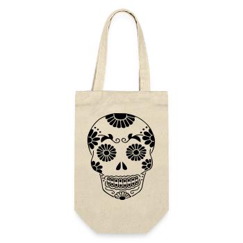 Skull - Gift Bag for Bottles - nature - Front