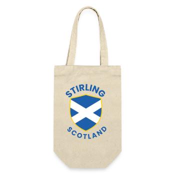 Stirling Scottish Shield Design - Gift Bag for Bottles - nature - Front