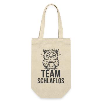 Team Sleepless – Tired Owl - Gift Bag for Bottles - nature - Front