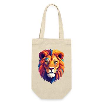 Tête de lion - Sac à bouteille - nature - Devant