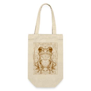 Geometric Frog Mandala - Gift Bag for Bottles - nature - Front