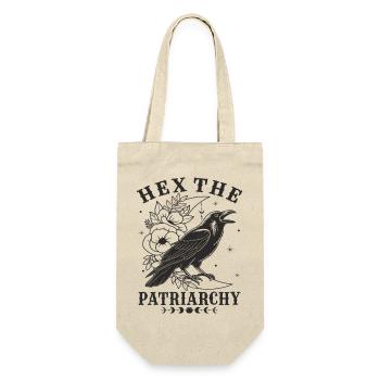 Hex The Patriarchy Feminist Statement - Gift Bag for Bottles - nature - Front