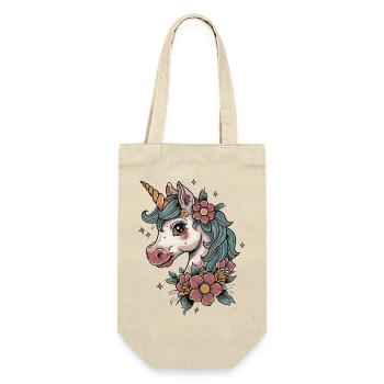 flowery unicorn - Gift Bag for Bottles - nature - Front