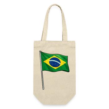 Brazilian flag art - Gift Bag for Bottles - nature - Front
