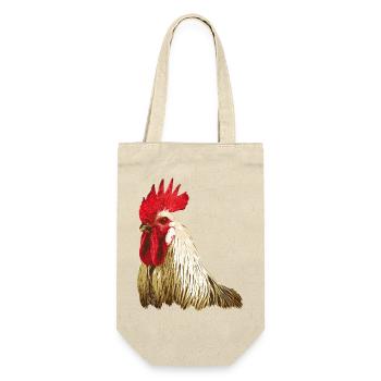 Fans de poulet - Coq - Coq - Poulet fleur - Bio - Sac à bouteille - nature - Devant