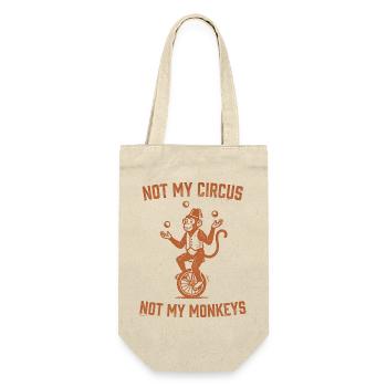 Not my circus, not my monkeys - Gift Bag for Bottles - nature - Front