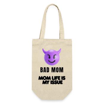 Mom Mood Shirt - Gift Bag for Bottles - nature - Front