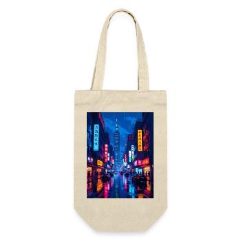 Taipei the capital of Taiwan - Neon Rain Night - Gift Bag for Bottles - nature - Front