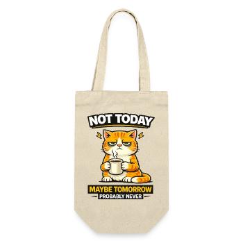Pas aujourd’hui, procrastination du café pour chats - Sac à bouteille - nature - Devant