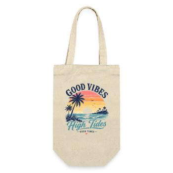 Vibes High Tides Sonnenuntergang - Geschenkbeutel für Flaschen - Natur - Vorne