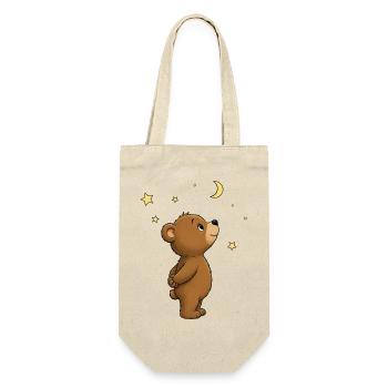 Cute bear with moon and stars motif - Gift Bag for Bottles - nature - Front