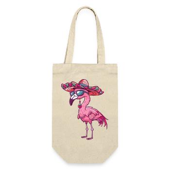 Sombrero comique Flamingo - Sac à bouteille - nature - Devant