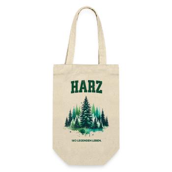 Harz - Wo Legenden leben, Waldliebe Wander Shirt - Geschenkbeutel für Flaschen - Natur - Vorne