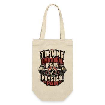 Turning My Emotional Pain Into Physical Pain Gym - Gift Bag for Bottles - nature - Front