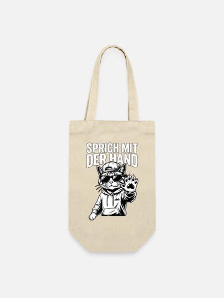 Coole Stadt Katze - Geschenkbeutel für Flaschen - Natur