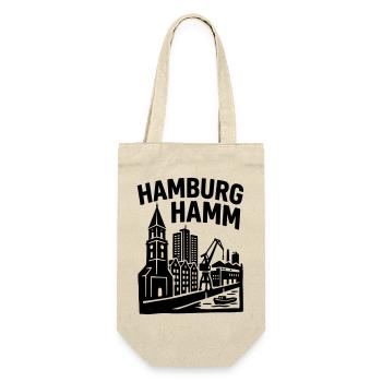 Hamburg Hamm - Geschenkbeutel für Flaschen - Natur - Vorne