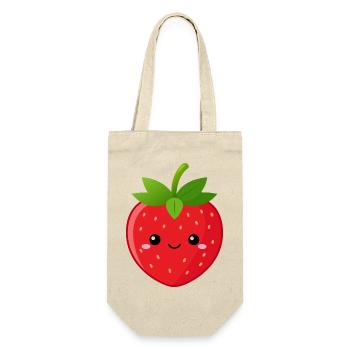 Kawaii Strawberry - Gift Bag for Bottles - nature - Front