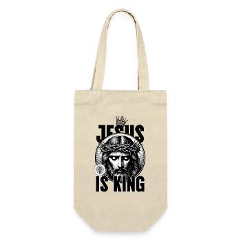 Jesus Is King Crown of Thorns - Geschenkbeutel für Flaschen - Natur - Vorne