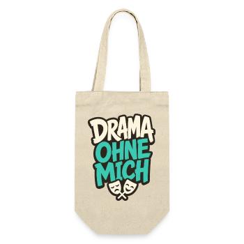 DRAMA OHNE MICH - Geschenkbeutel für Flaschen - Natur - Vorne