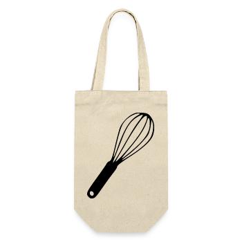 Cadeau du cuisinier fouet - Sac à bouteille - nature - Devant