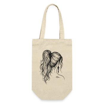 Hair Line Art with Hope Tattoo - Gift Bag for Bottles - nature - Front