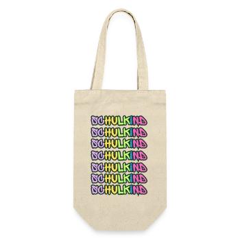 Cooler Schriftzug für Schulkind-Design - Geschenkbeutel für Flaschen - Natur - Vorne