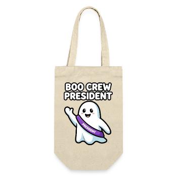 Boo Crew President Halloween Geist - Geschenkbeutel für Flaschen - Natur - Vorne