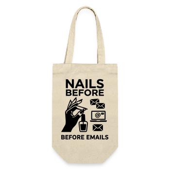 nails before mails - Gift Bag for Bottles - nature - Front