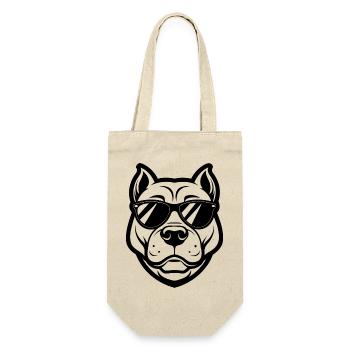 Pitbull Sunglasses - Gift Bag for Bottles - nature - Front