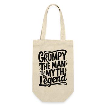 Grumpy der Mann, der Mythos, die Legende - Geschenkbeutel für Flaschen - Natur - Vorne