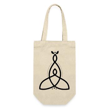 Motherhood - Geschenkbeutel für Flaschen - Natur - Vorne