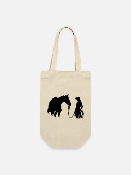 cheval et femme - Sac à bouteille - nature