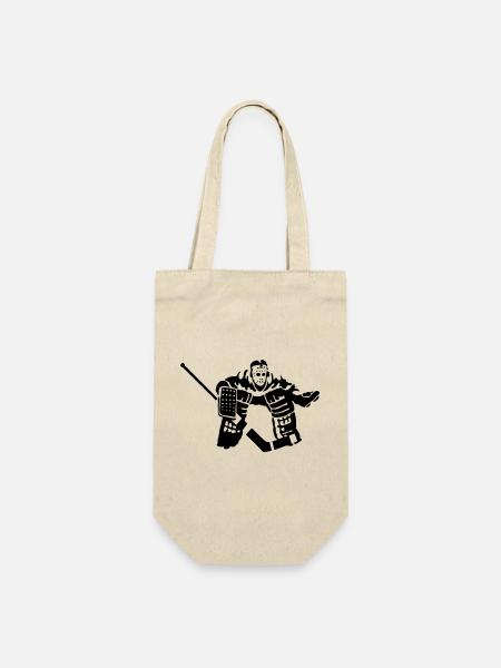 Eishockey goalkeeper - Geschenkbeutel für Flaschen - Natur