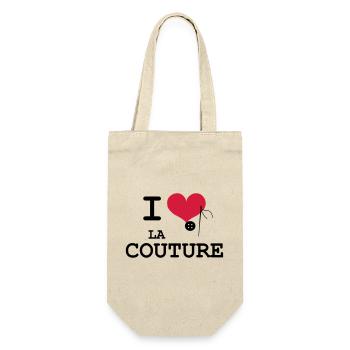 I Love la Couture - Sac à bouteille - nature - Devant