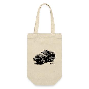 ZIL 131 - LKW - Geschenkbeutel für Flaschen - Natur - Vorne