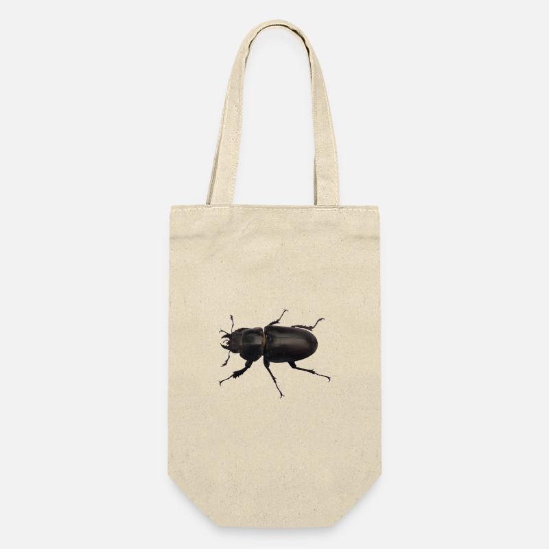 Hirschkäfer Weibchen - Geschenkbeutel für Flaschen - Natur