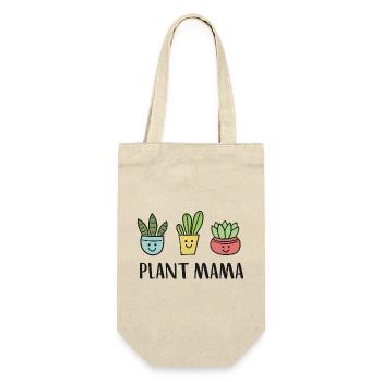 Pflanzen Garten Gärtnerin - Geschenkbeutel für Flaschen - Natur - Vorne