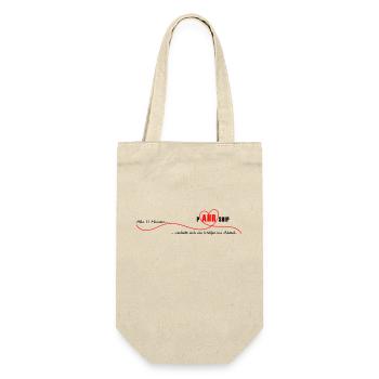 We Ahr Together - solidAHRität - - Geschenkbeutel für Flaschen - Natur - Vorne