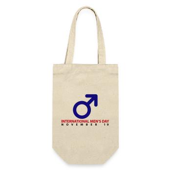International Men's Day - Gift Bag for Bottles - nature - Front