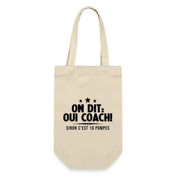 On Dit Ouii Coach Humour Coaching Sportif Cadeau - Sac à bouteille - nature - Devant