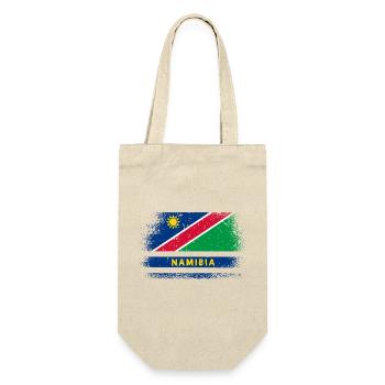 Namibia Flaggen Design - Geschenkbeutel für Flaschen - Natur - Vorne