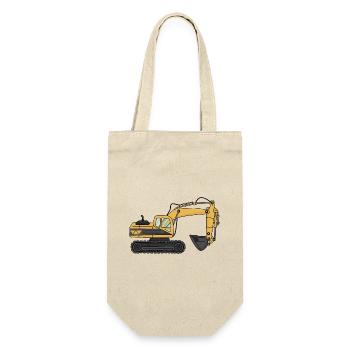 Bagger - Geschenkbeutel für Flaschen - Natur - Vorne
