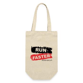 Run Faster Red Brush Style - Gift Bag for Bottles - nature - Front