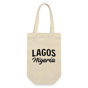 Lagos Nigeria - Vintage lettering - Gift Bag for Bottles - nature - Front