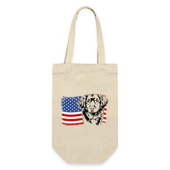 Nova Scotia Duck Tolling Retriever America Flag - Gift Bag for Bottles - nature - Front