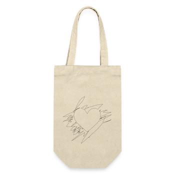 Doodle Heart Scribbled Lines - Gift Bag for Bottles - nature - Front