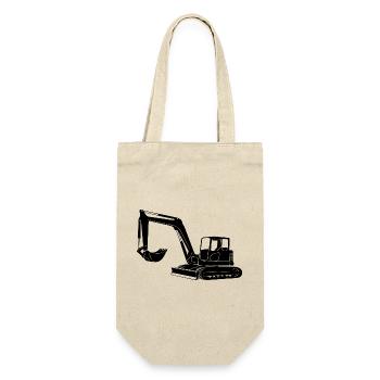 Silhouette de conducteur de pelle - Opérateur d’équipement de construction - Sac à bouteille - nature - Devant