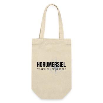 Koordinaten Horumersiel - Geschenkbeutel für Flaschen - Natur - Vorne