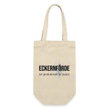 Koordinaten Eckernförde - Geschenkbeutel für Flaschen - Natur - Vorne
